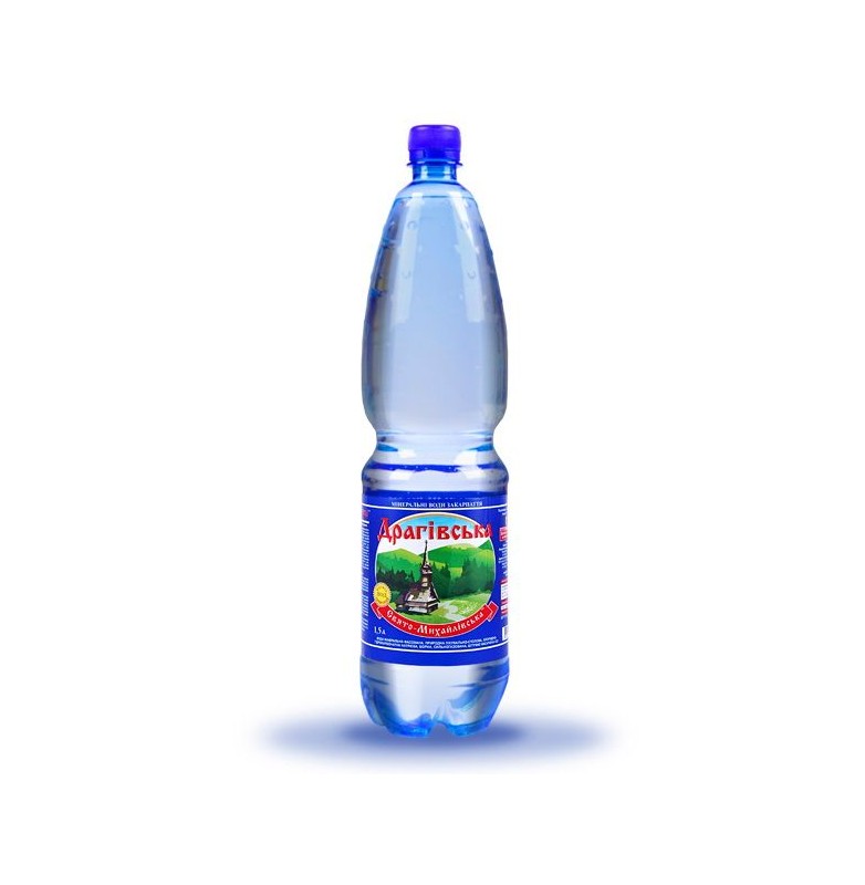 Вода мінеральна Драгівська, газована, 1,5 л.